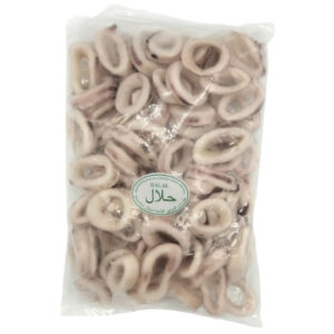 Squid Cut Ring with Skin 40%GZ 10pkt x 1kg